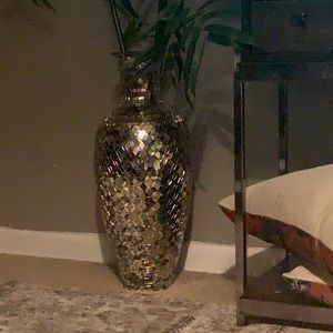 Mosaic glass  floor Vase tall